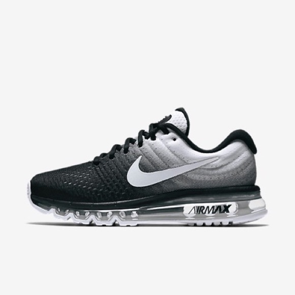 nike air max 2017 black white